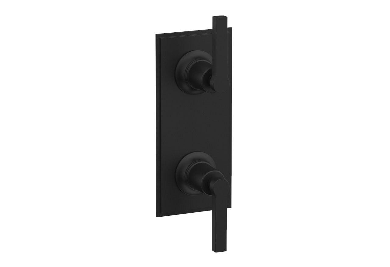 Phylrich HEX MODERN Lever Handle Pair Trim Set for Thermostatic Control with Volume Control or Diverter