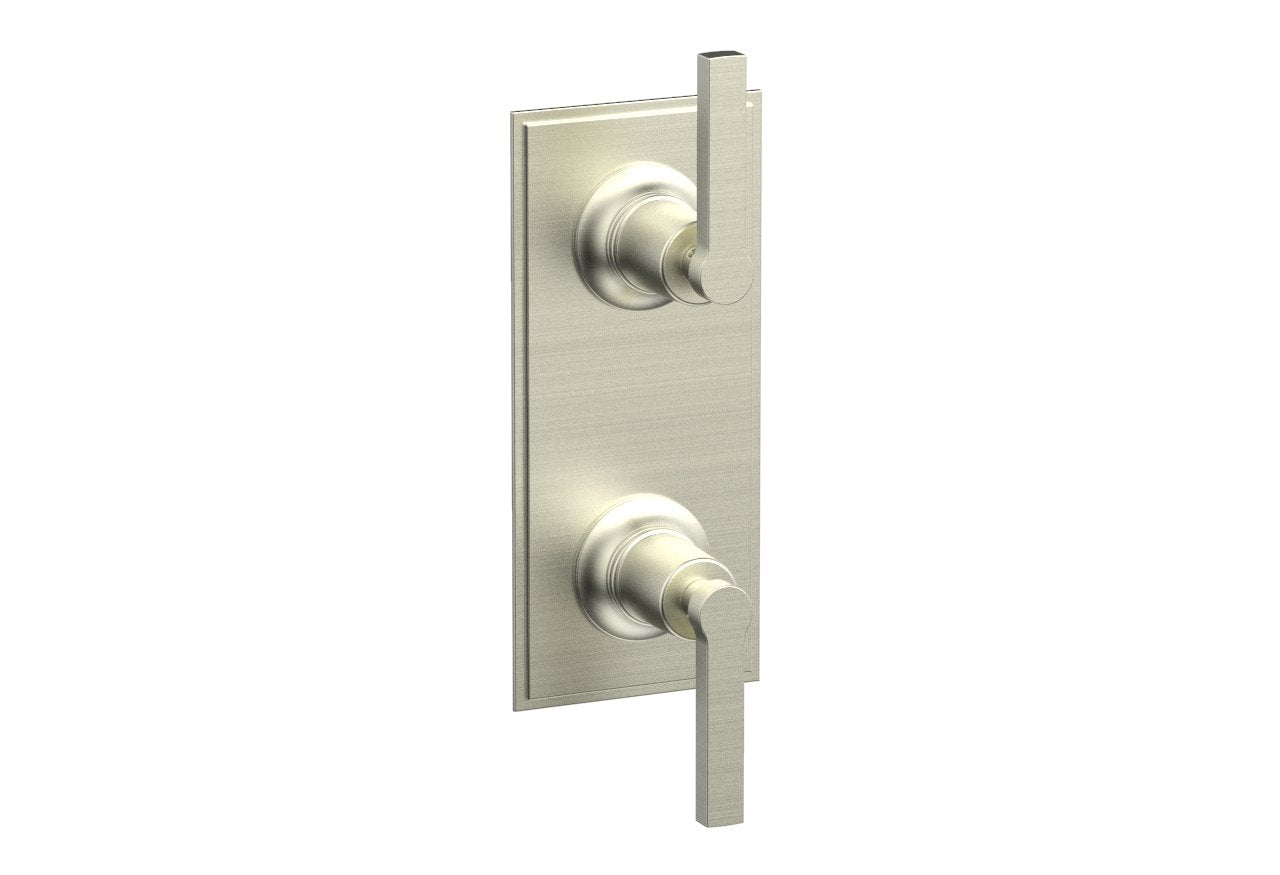 Phylrich HEX MODERN Lever Handle Pair Trim Set for Thermostatic Control with Volume Control or Diverter