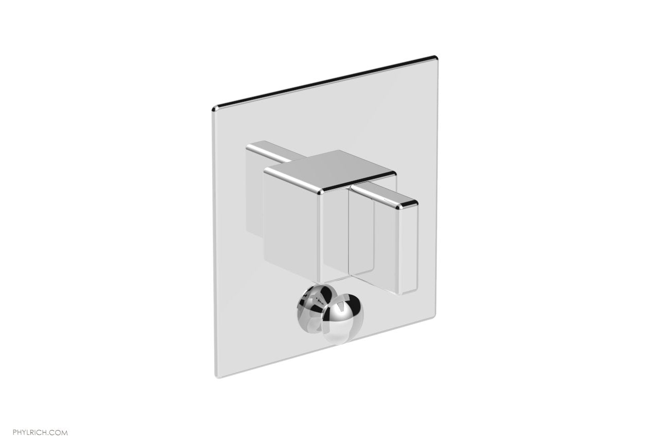 polished chrome shower plate
