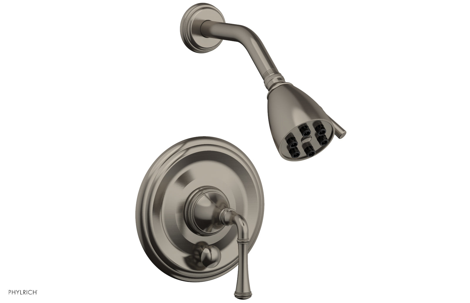 Phylrich COINED Pressure Balance Shower and Diverter Set (Less Spout), Lever Handle
