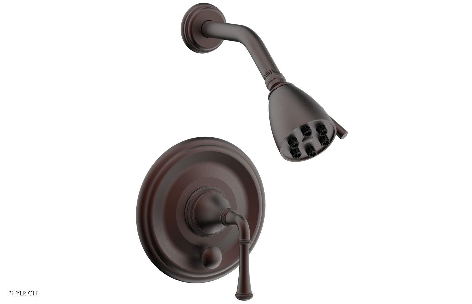Phylrich COINED Pressure Balance Shower and Diverter Set (Less Spout), Lever Handle