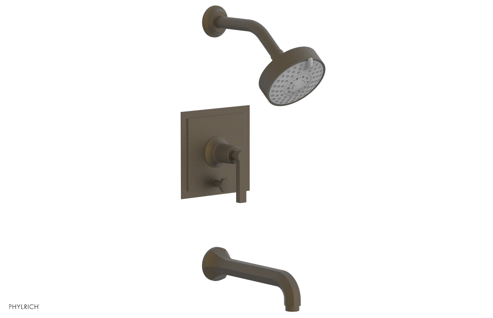 Phylrich HEX MODERN Pressure Balance Shower and Diverter Set Lever Handle (Less Spout)