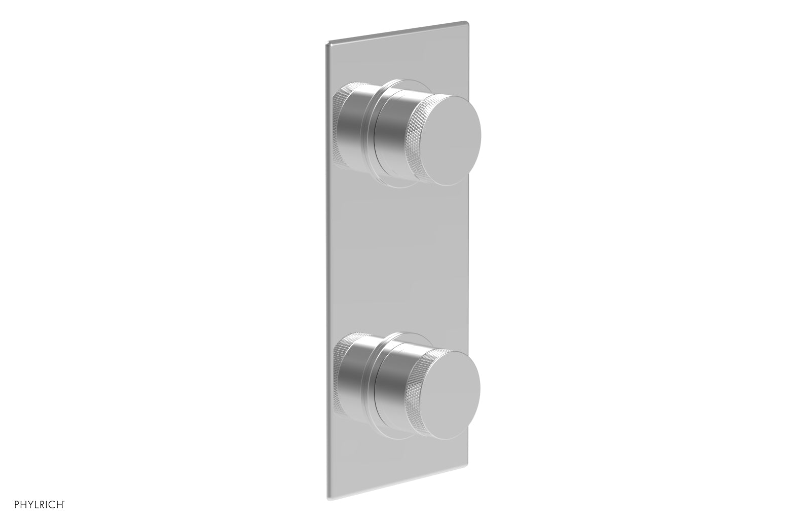 polished chrome thermostatic valve