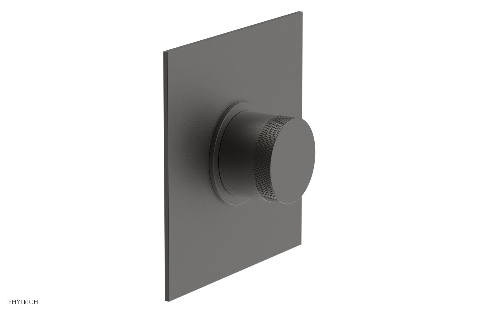 Phylrich BASIC II 1/2" Mini Thermostatic Square Shower Trim Knurled Handle