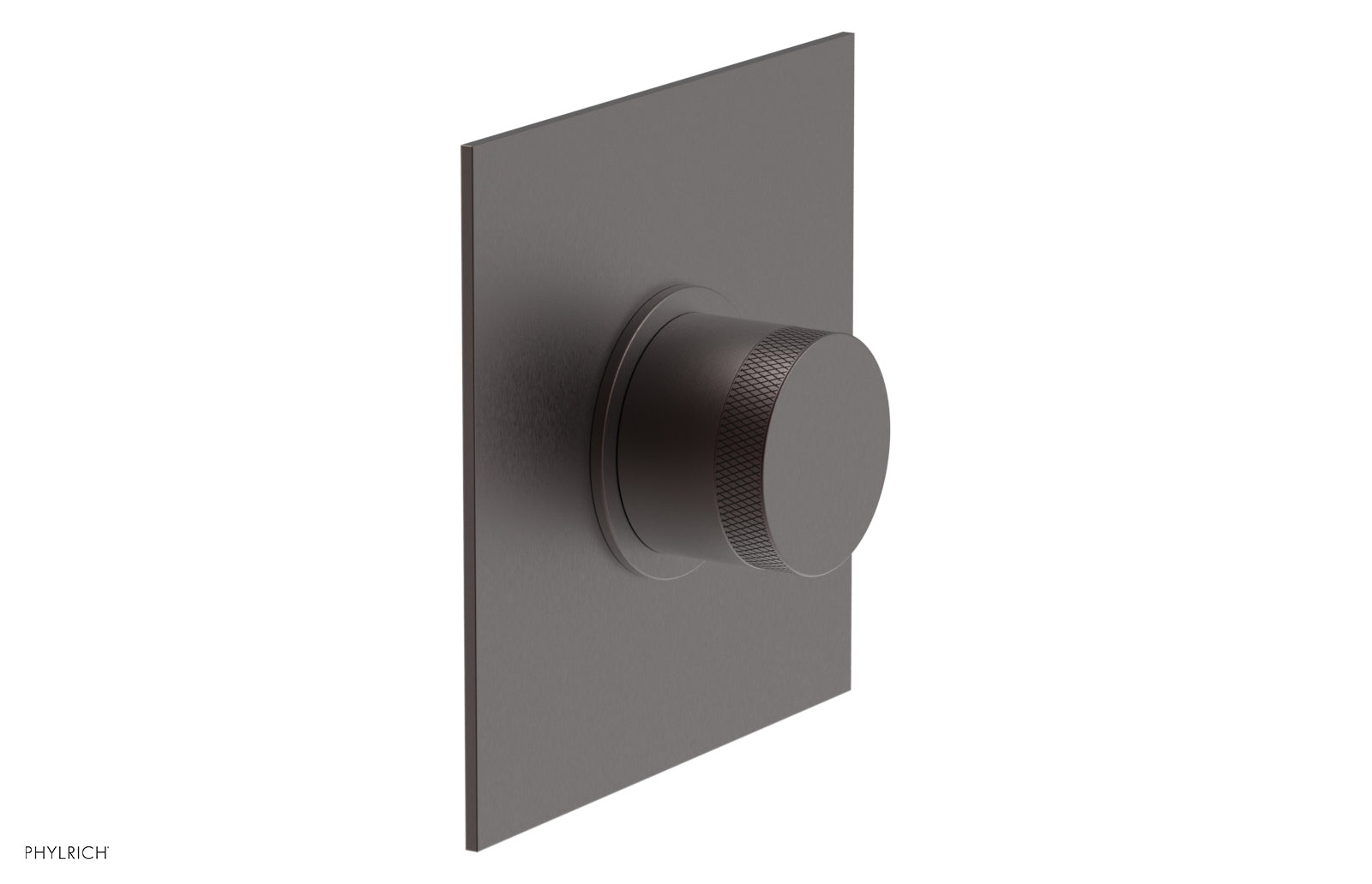 Phylrich BASIC II 1/2" Mini Thermostatic Square Shower Trim Knurled Handle