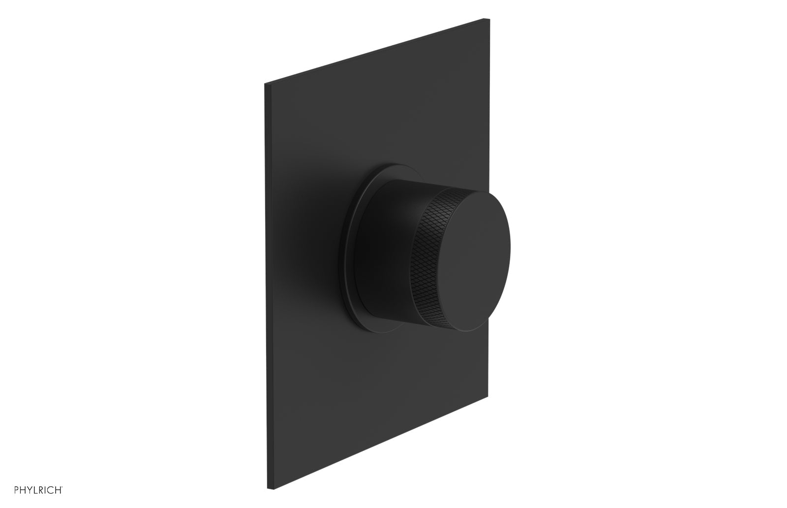 Phylrich BASIC II 1/2" Mini Thermostatic Square Shower Trim Knurled Handle