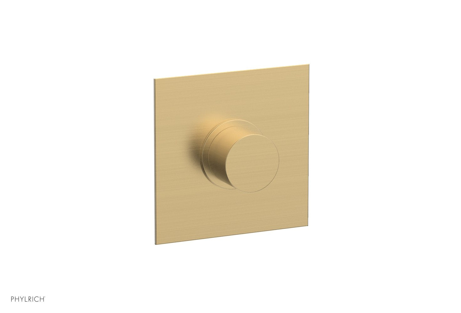 Phylrich BASIC II 1/2" Mini Thermostatic Square Shower Trim Smooth Handle