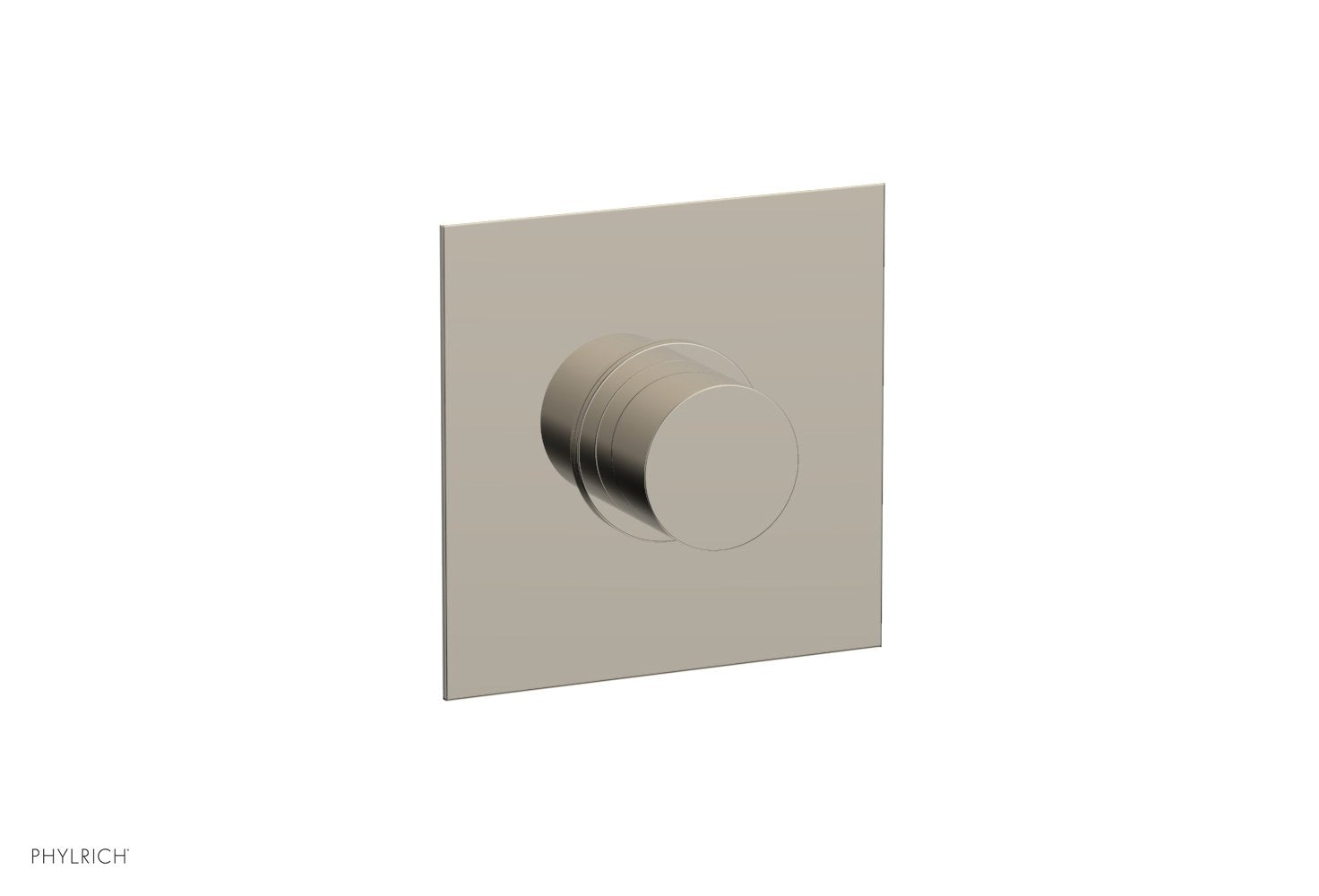Phylrich BASIC II 1/2" Mini Thermostatic Square Shower Trim Smooth Handle