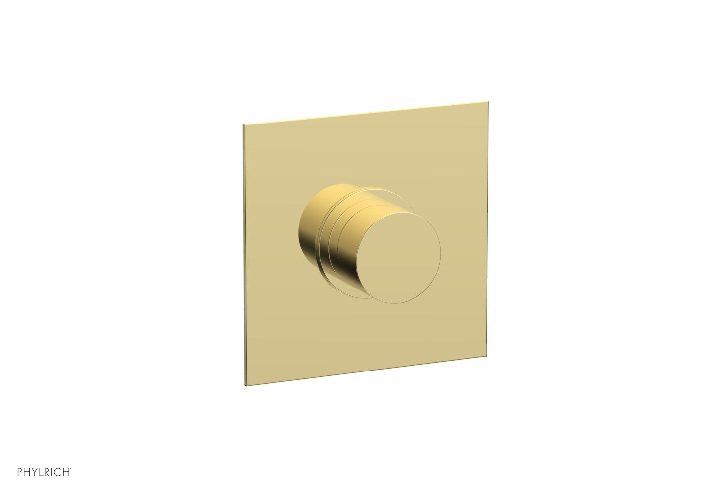 Phylrich BASIC II 1/2" Mini Thermostatic Square Shower Trim Smooth Handle