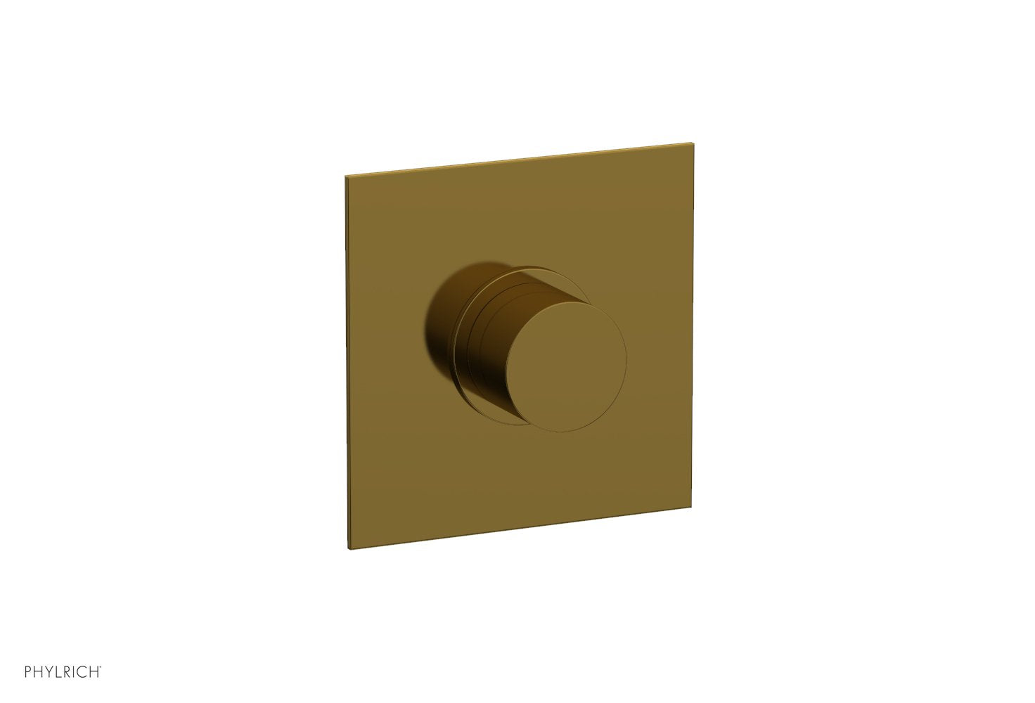 Phylrich BASIC II 1/2" Mini Thermostatic Square Shower Trim Smooth Handle