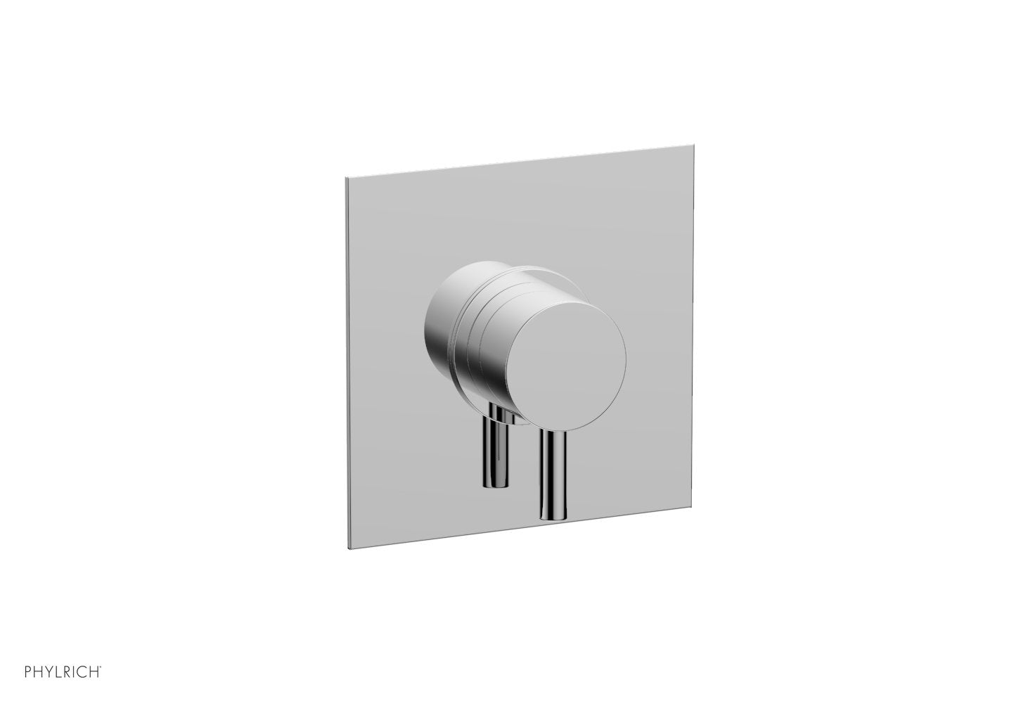 polished chrome shower trim