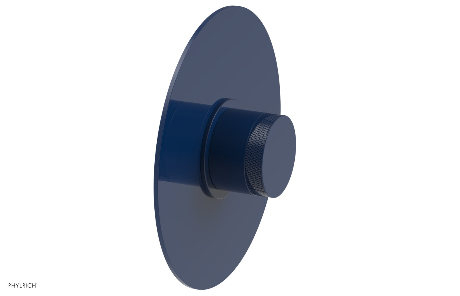 Phylrich BASIC II 1/2" Mini Thermostatic Round Shower Trim - Knurled Handle