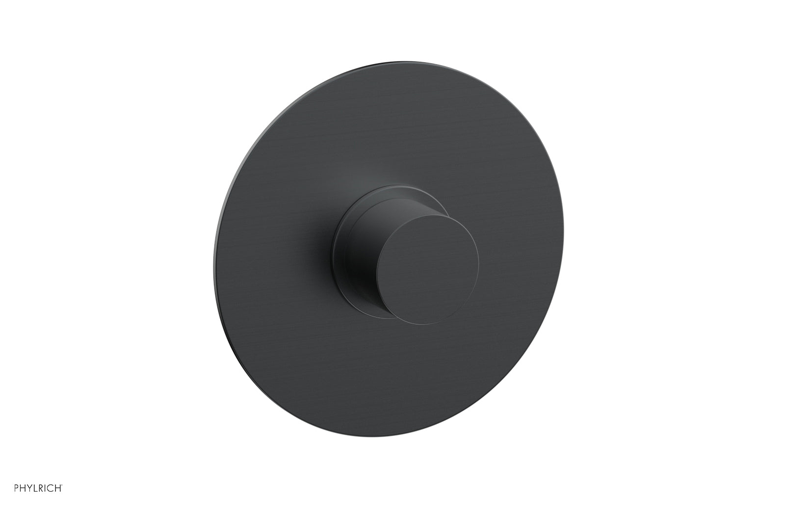 Phylrich BASIC II Pressure Balance Round Shower Plate & Handle Trim, Smooth Handle