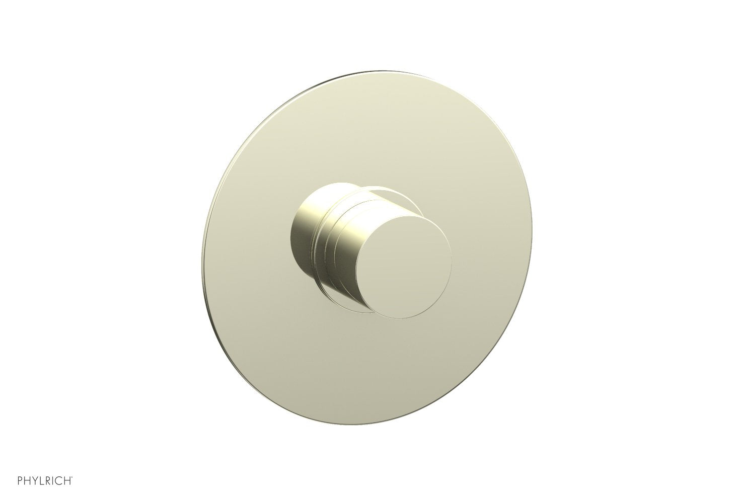 Phylrich BASIC II 3/4" Thermostatic Round Shower Trim, Smooth Handle