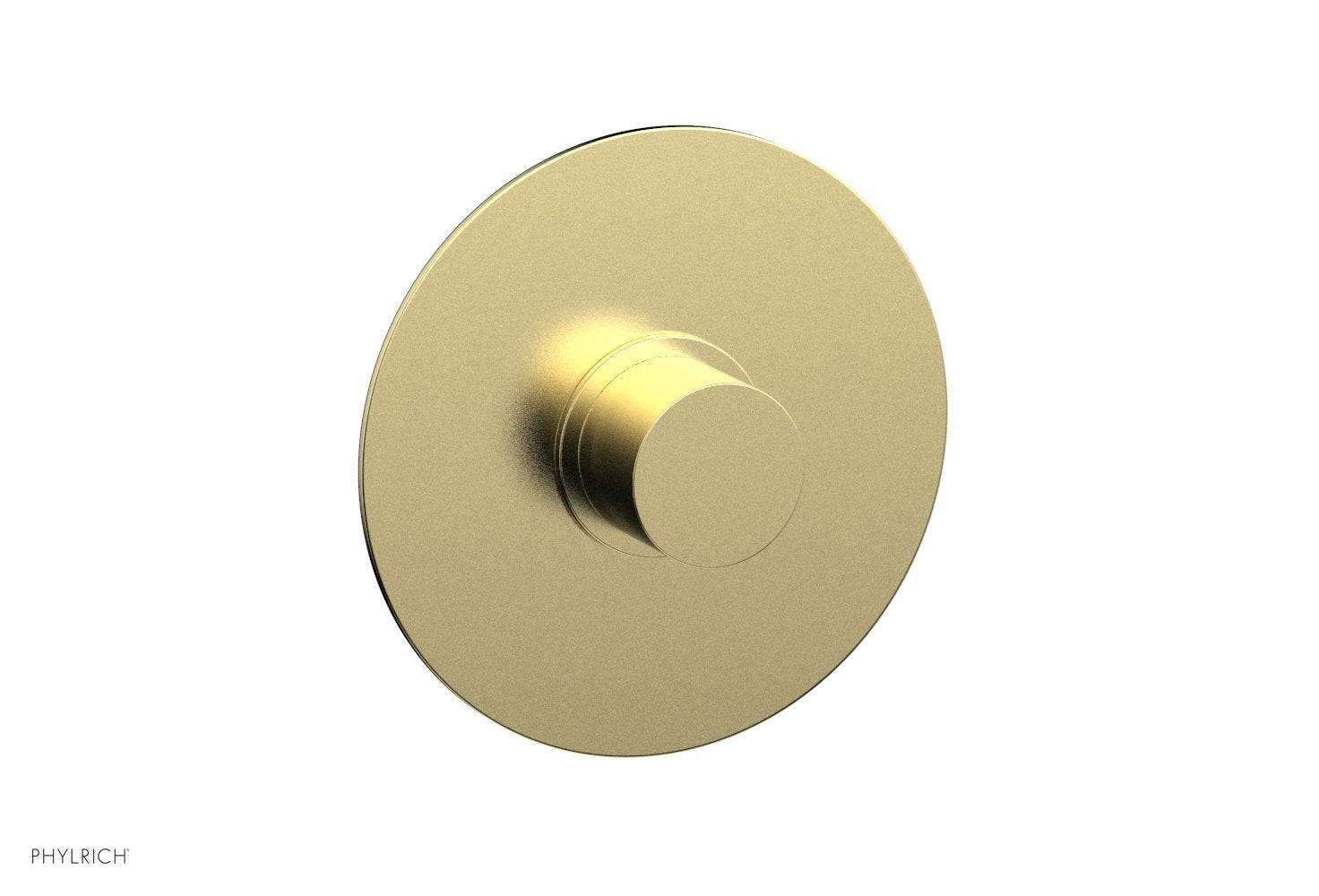 Phylrich BASIC II Pressure Balance Round Shower Plate & Handle Trim, Smooth Handle