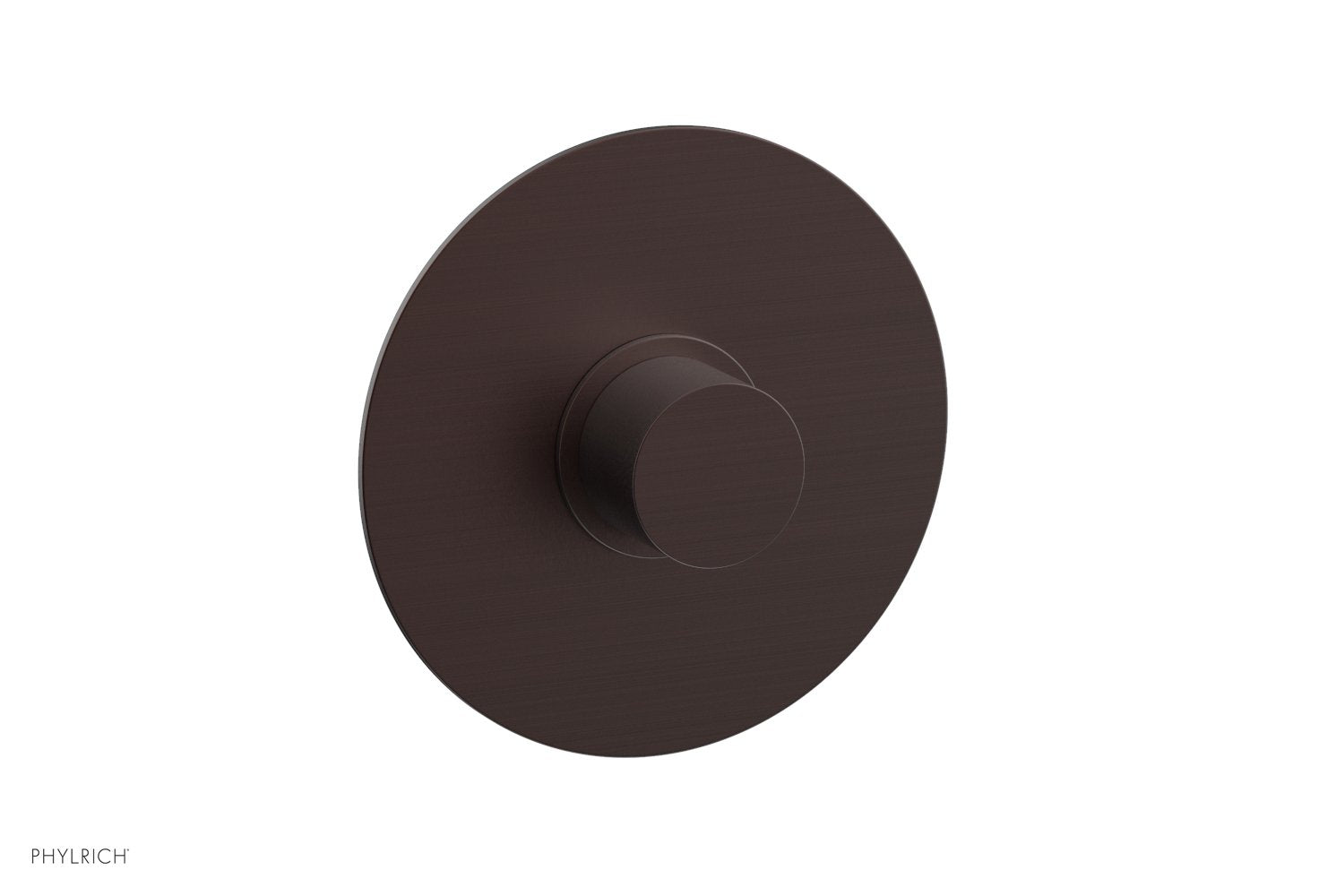 Phylrich BASIC II Pressure Balance Round Shower Plate & Handle Trim, Smooth Handle