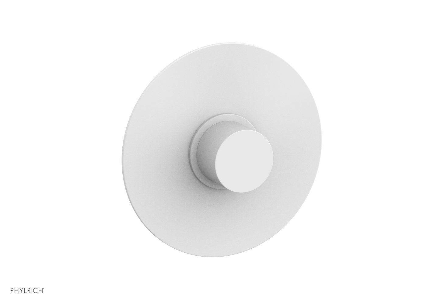 Phylrich BASIC II Pressure Balance Round Shower Plate & Handle Trim, Smooth Handle