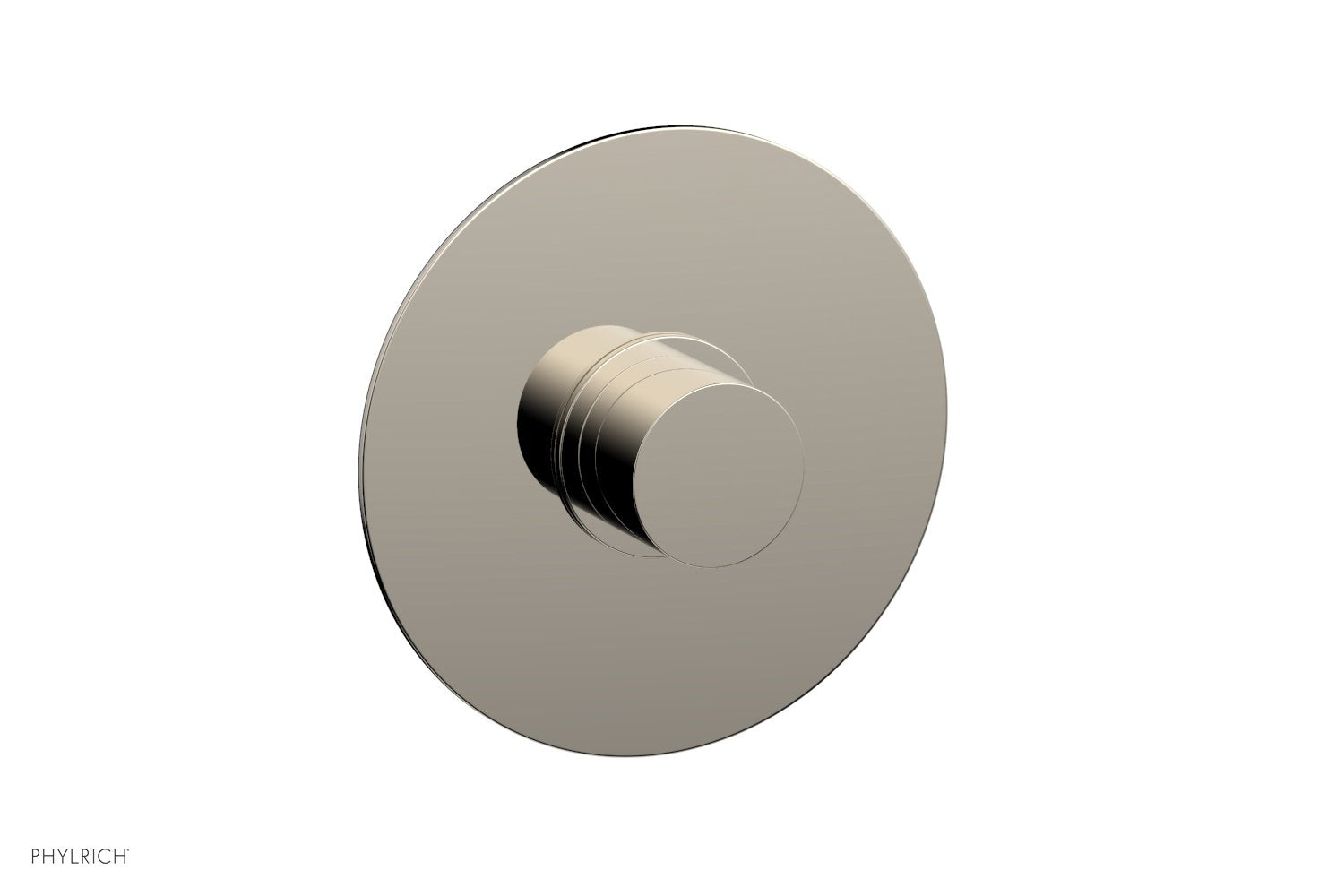 Phylrich BASIC II 3/4" Thermostatic Round Shower Trim, Smooth Handle