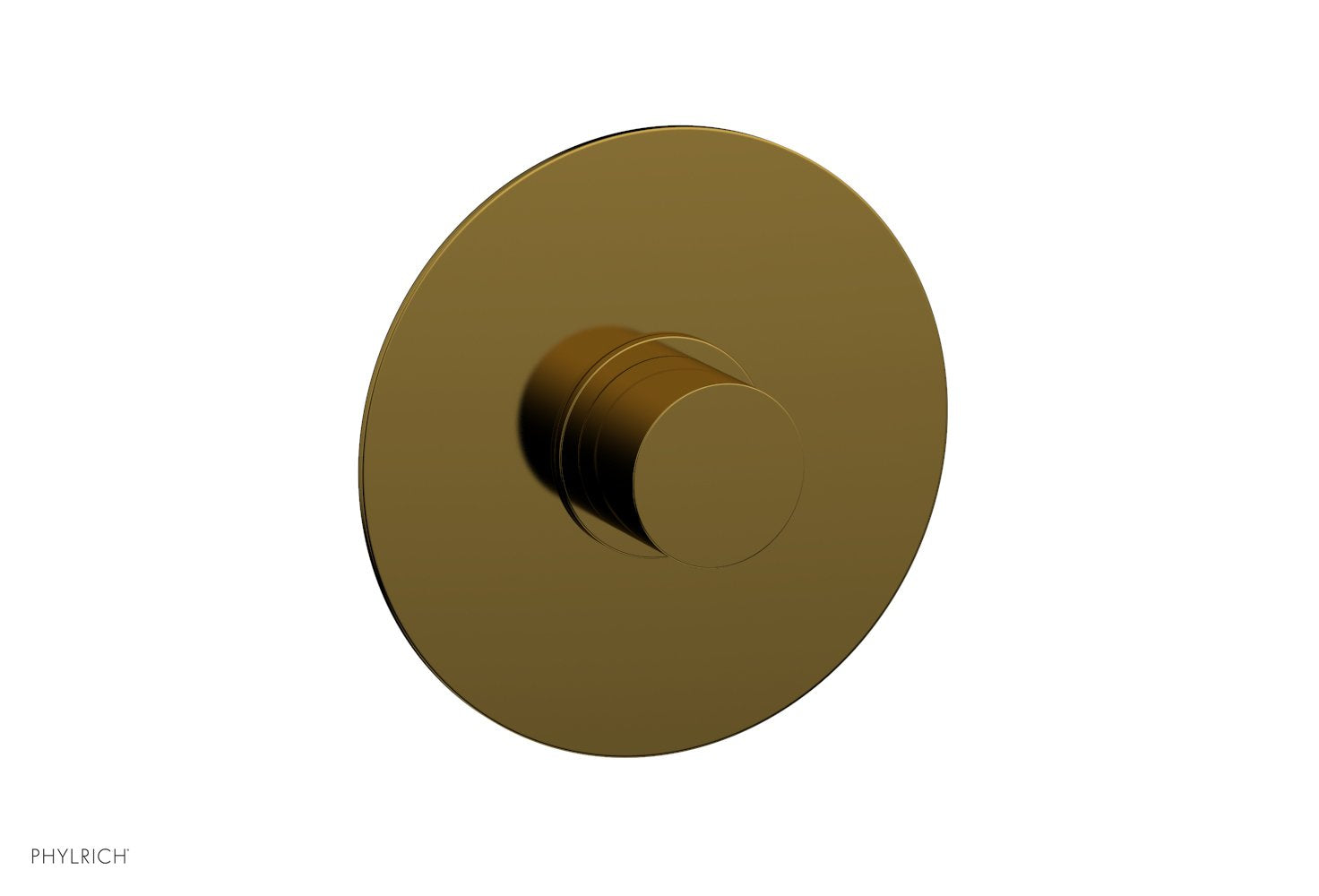 Phylrich BASIC II 3/4" Thermostatic Round Shower Trim, Smooth Handle