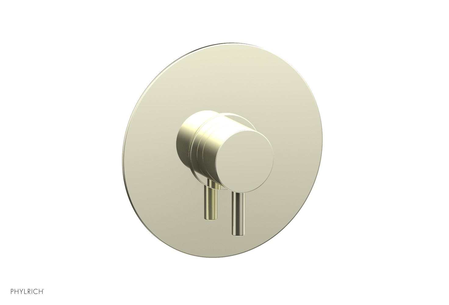 Phylrich BASIC II Pressure Balance Round Shower Plate & Handle Trim, Lever Handle
