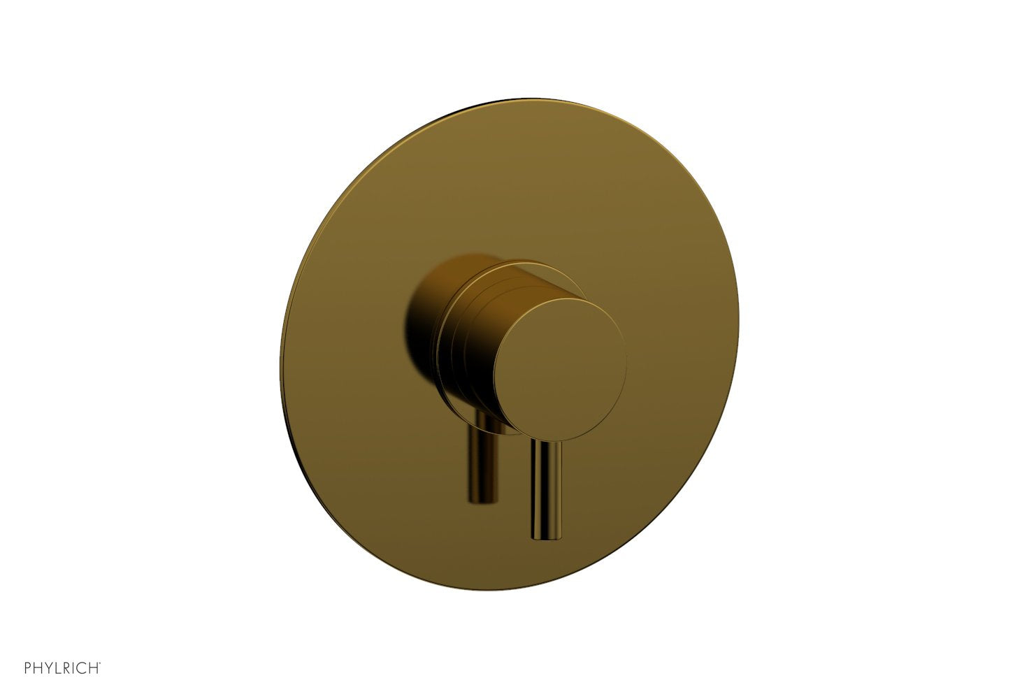 Phylrich BASIC II Pressure Balance Round Shower Plate & Handle Trim, Lever Handle