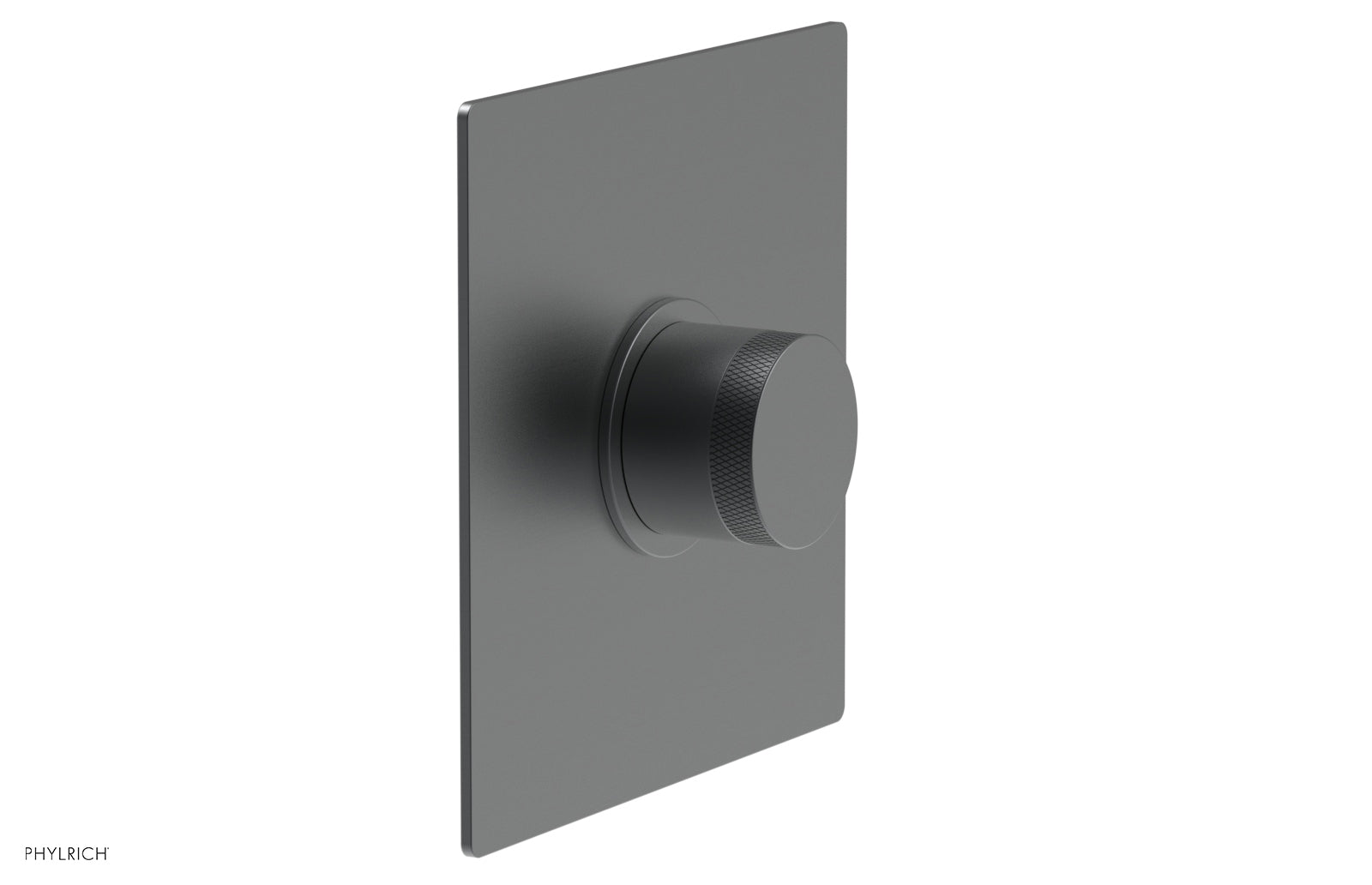 Phylrich BASIC II 1/2" Mini Thermostatic Square Shower Trim Knurled Handle