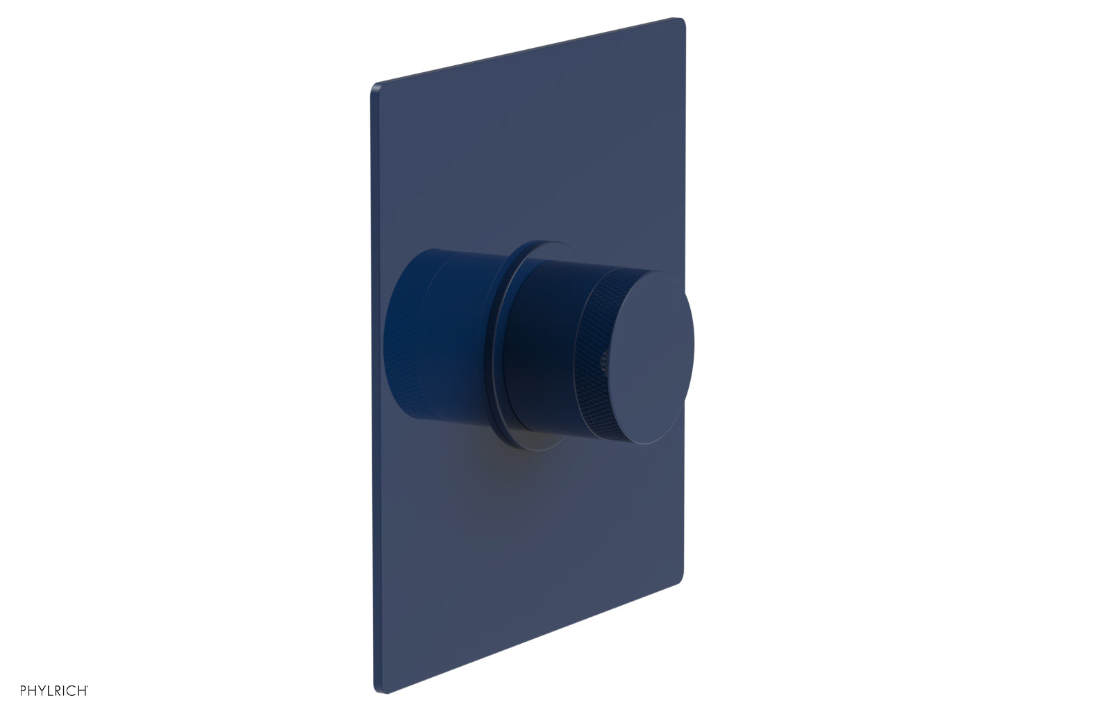 Phylrich BASIC II 3/4" Thermostatic Square Shower Trim, Knurled Handle