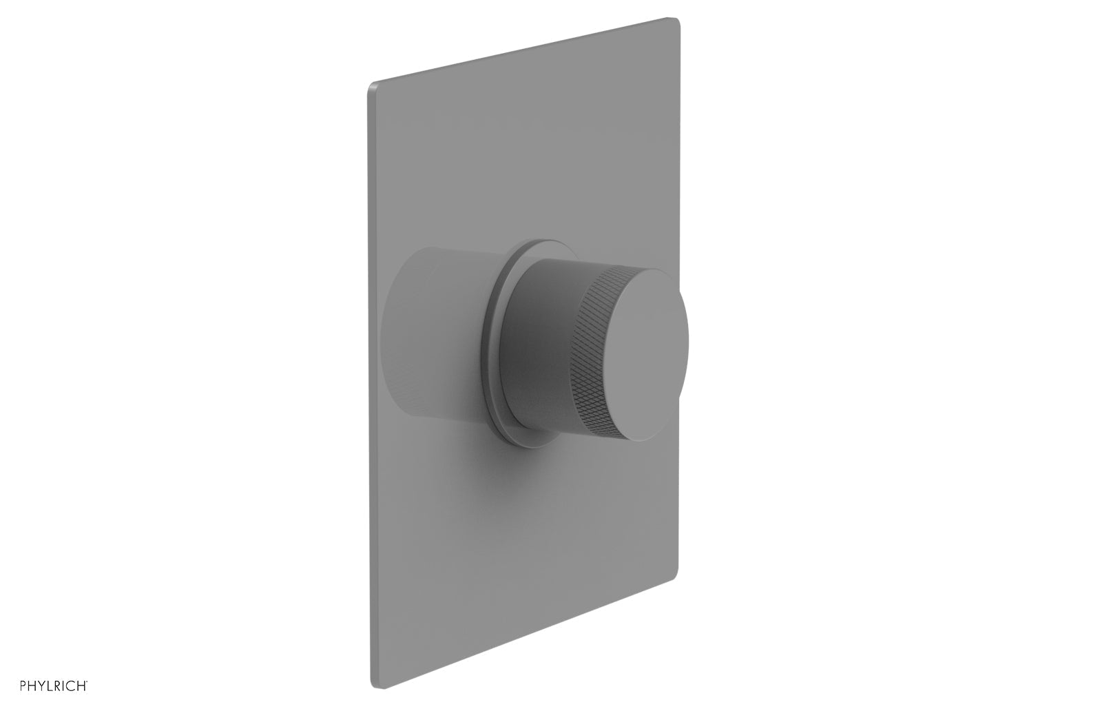 Phylrich BASIC II 1/2" Mini Thermostatic Square Shower Trim Knurled Handle