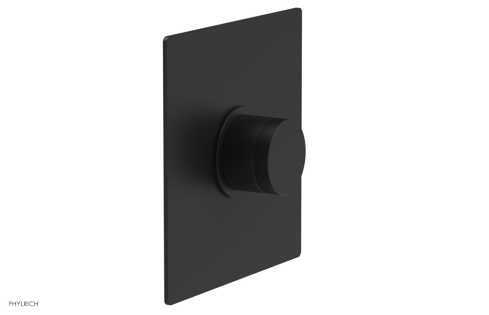 Phylrich BASIC II 3/4" Thermostatic Square Shower Trim, Knurled Handle