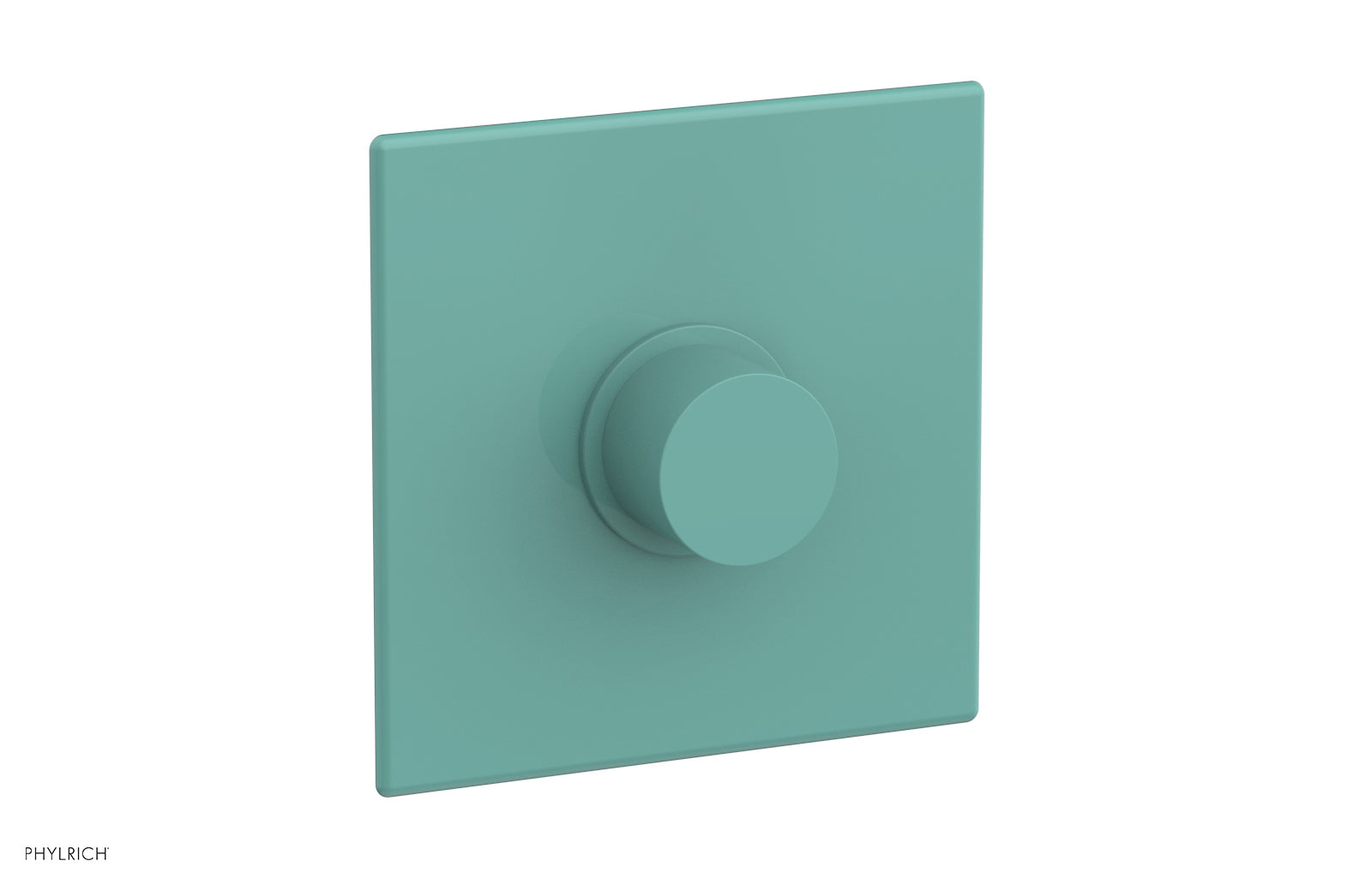 Phylrich BASIC II Pressure Balance Square Shower Plate & Smooth Handle Trim
