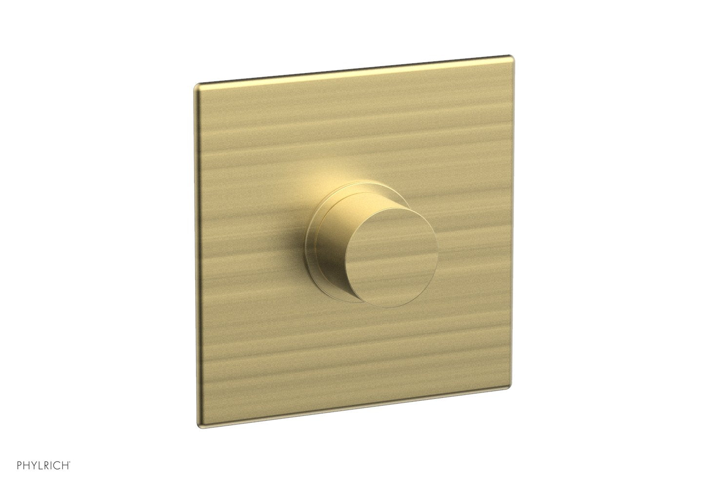 Phylrich BASIC II 3/4" Thermostatic Square Shower Trim, Smooth Handle