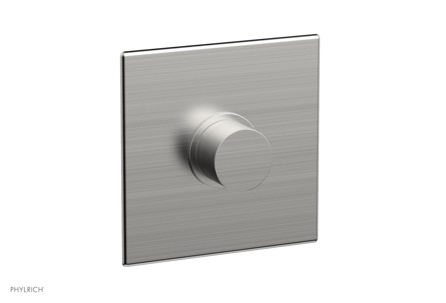 Phylrich BASIC II 3/4" Thermostatic Square Shower Trim, Smooth Handle