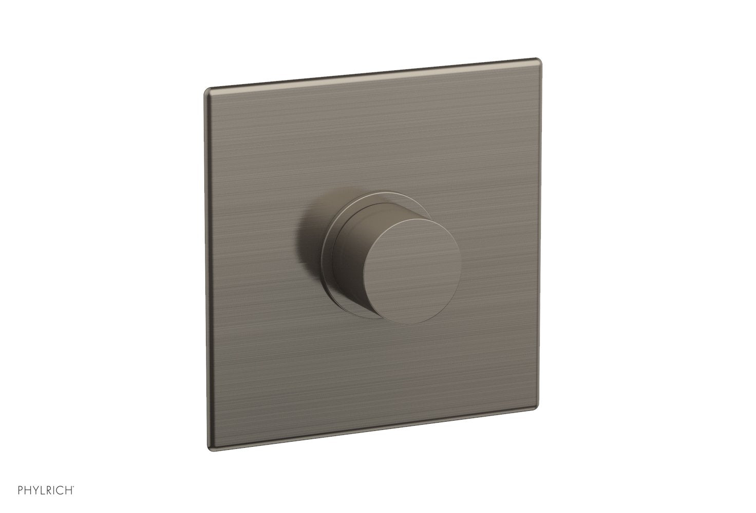 Phylrich BASIC II 3/4" Thermostatic Square Shower Trim, Smooth Handle