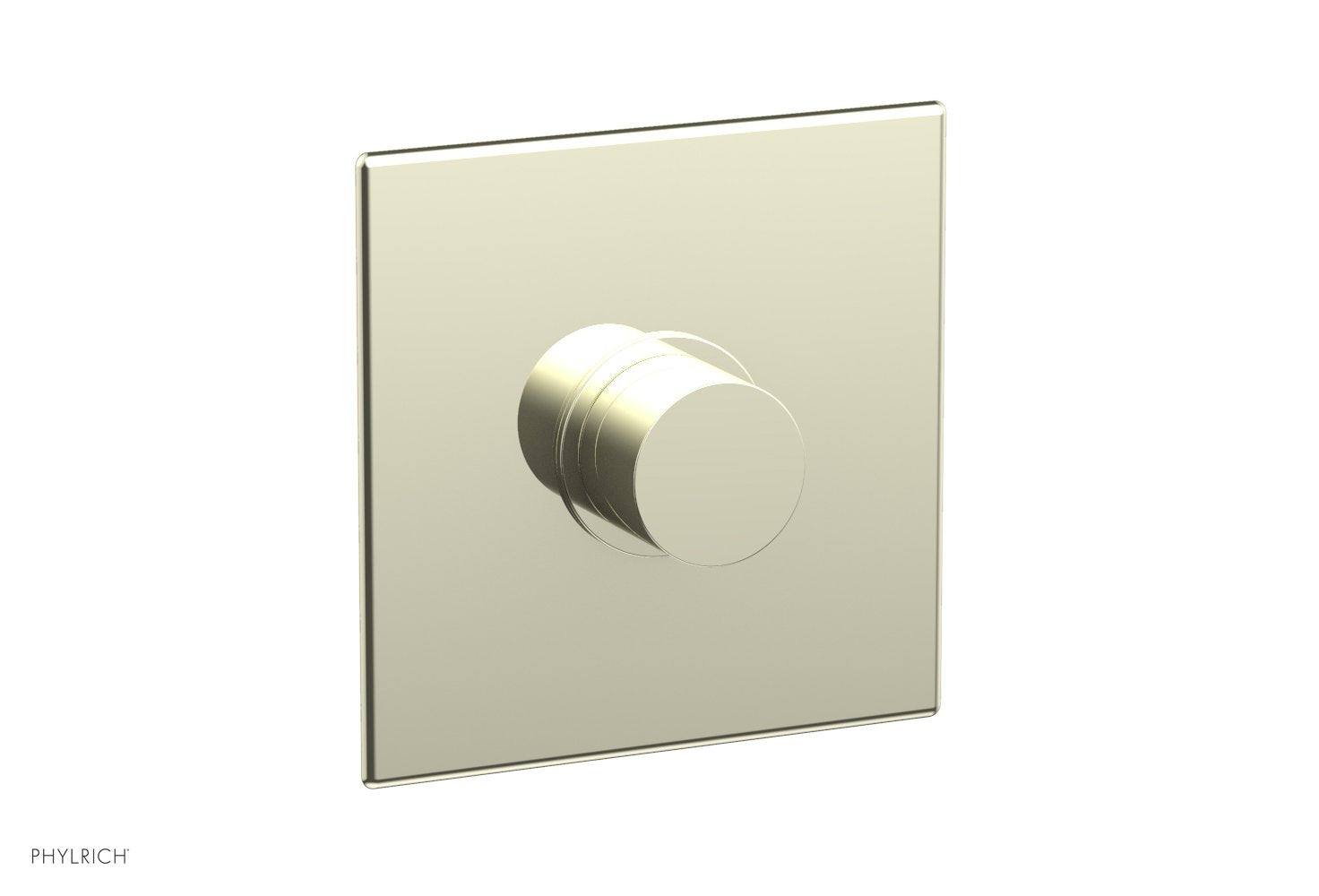 Phylrich BASIC II Pressure Balance Square Shower Plate & Smooth Handle Trim