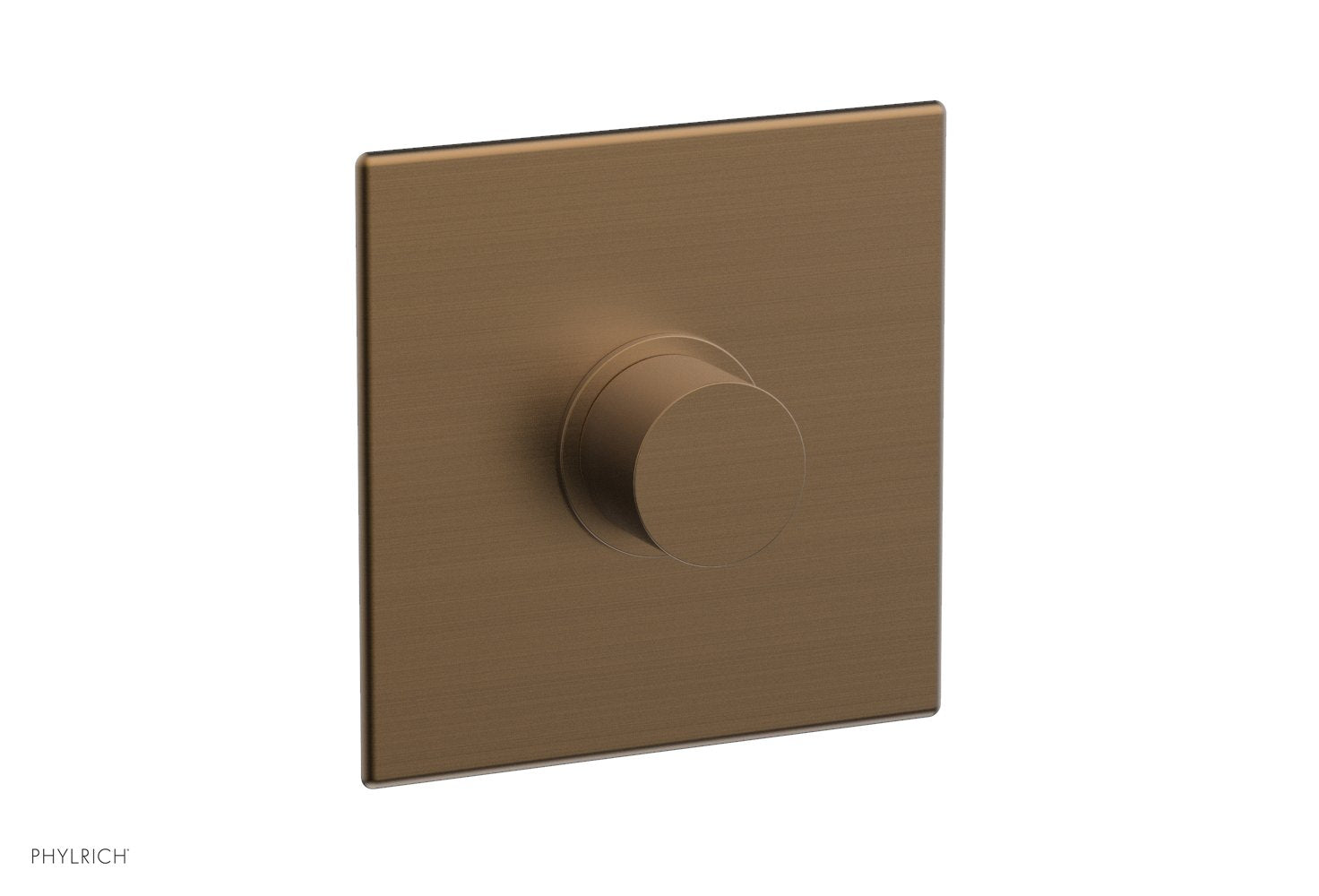Phylrich BASIC II Pressure Balance Square Shower Plate & Smooth Handle Trim