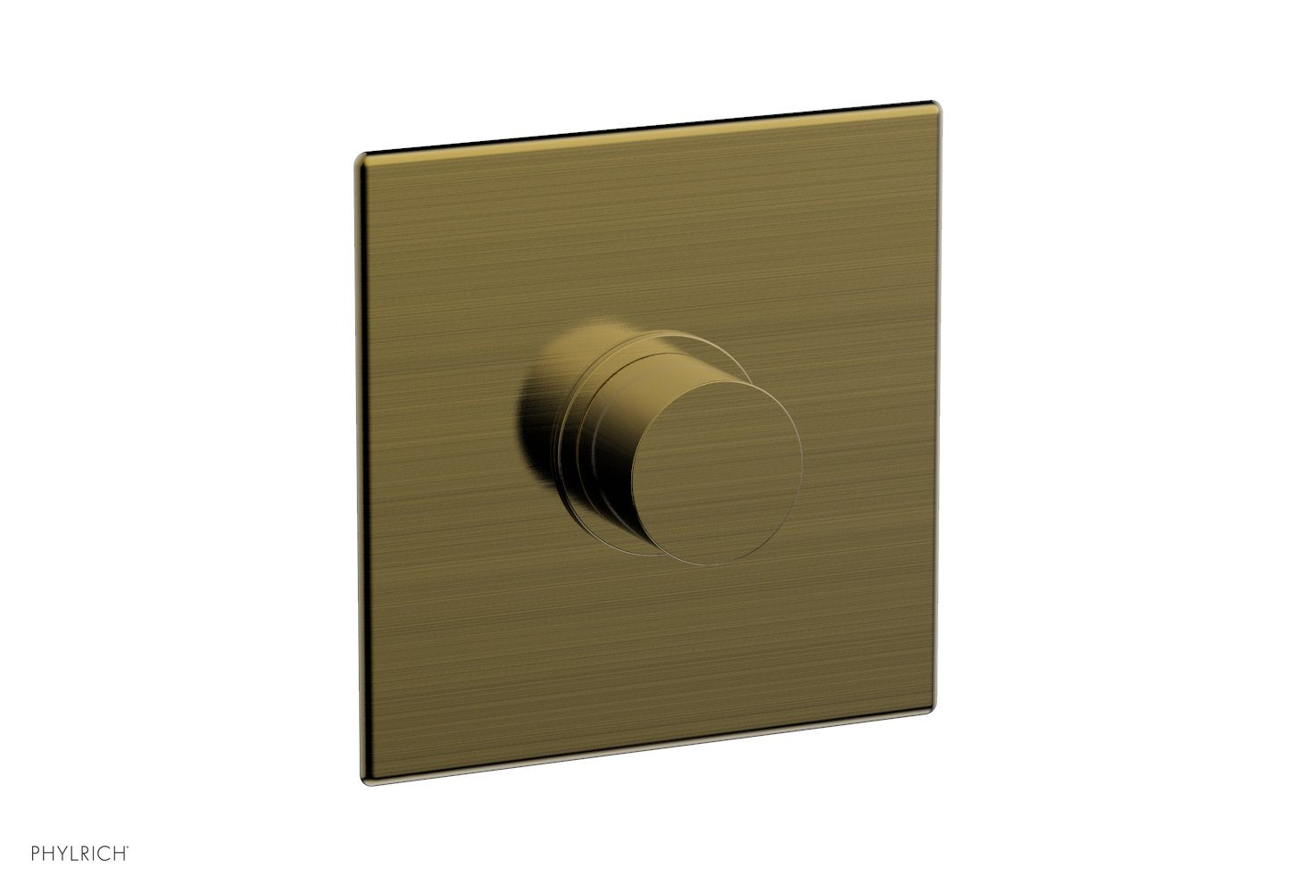Phylrich BASIC II Pressure Balance Square Shower Plate & Smooth Handle Trim