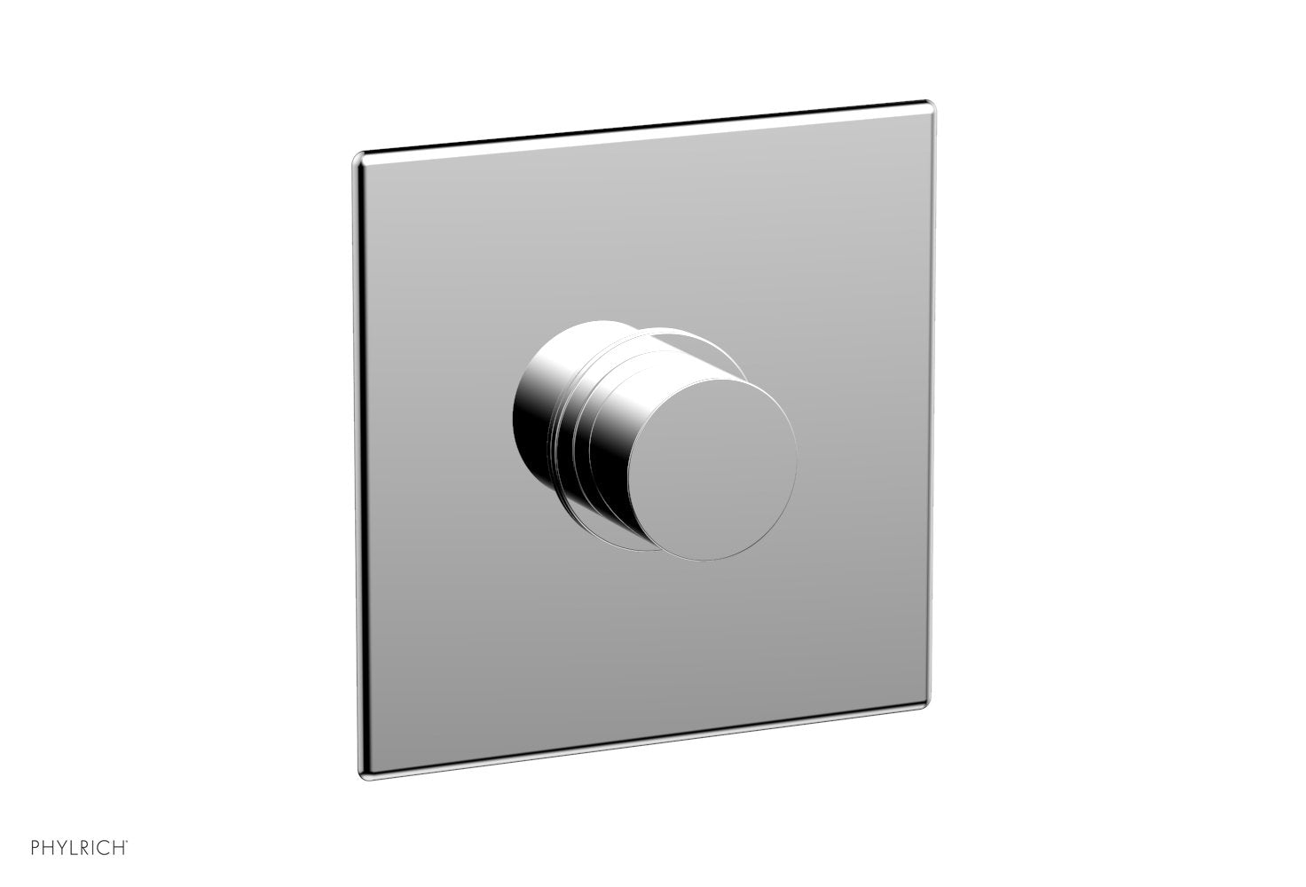 polished chrome shower plate