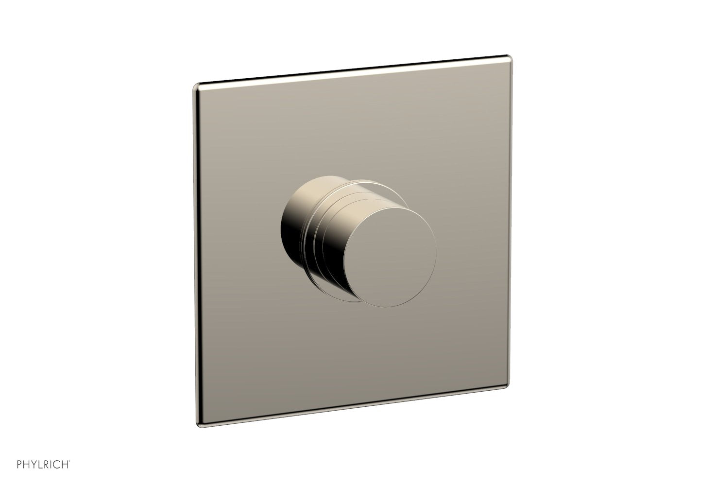 Phylrich BASIC II Pressure Balance Square Shower Plate & Smooth Handle Trim