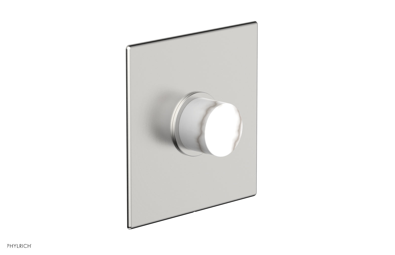 Phylrich BASIC II 3/4" Thermostatic Shower Trim - White Marble