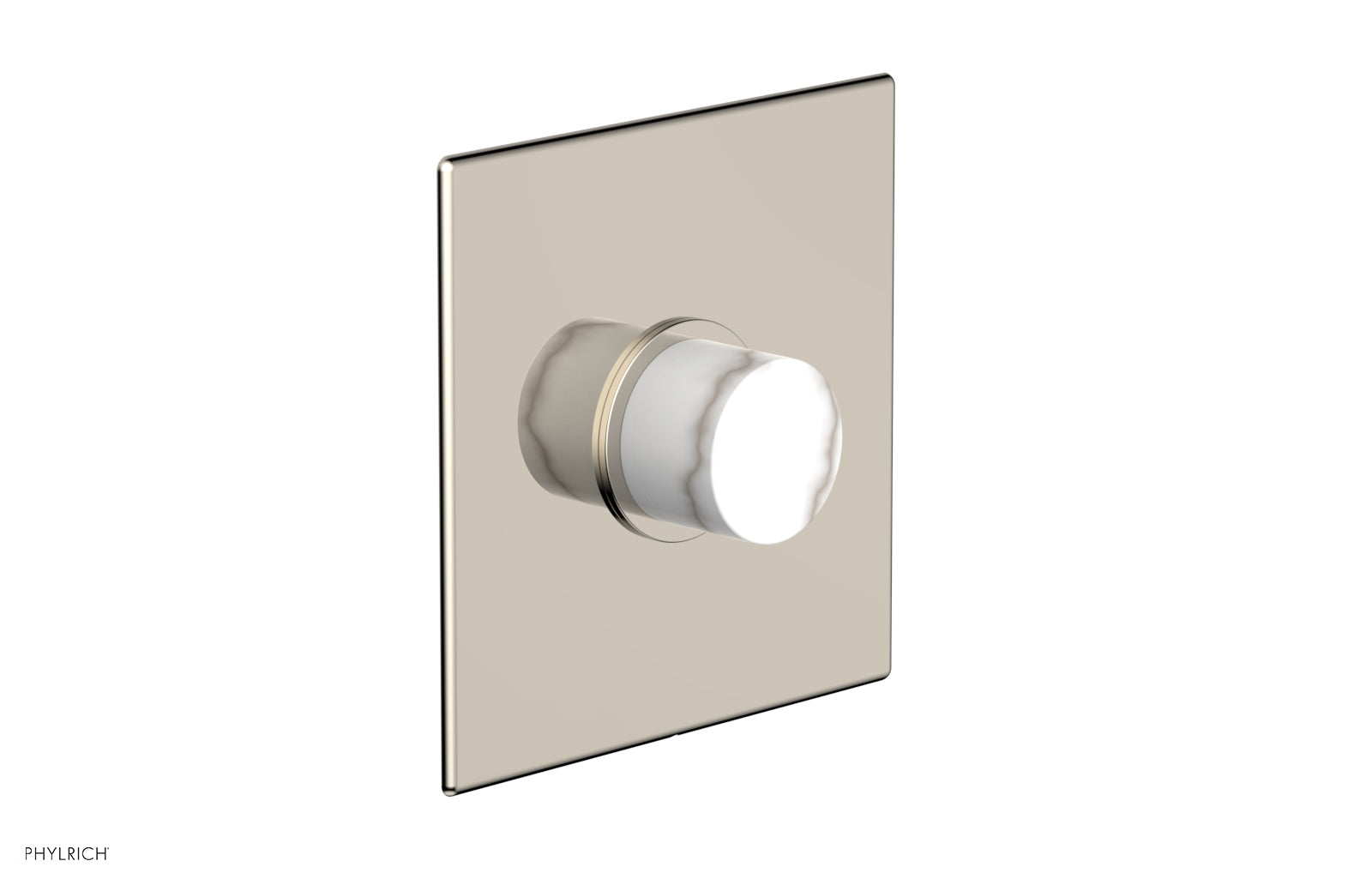 Phylrich BASIC II 3/4" Thermostatic Shower Trim - White Marble