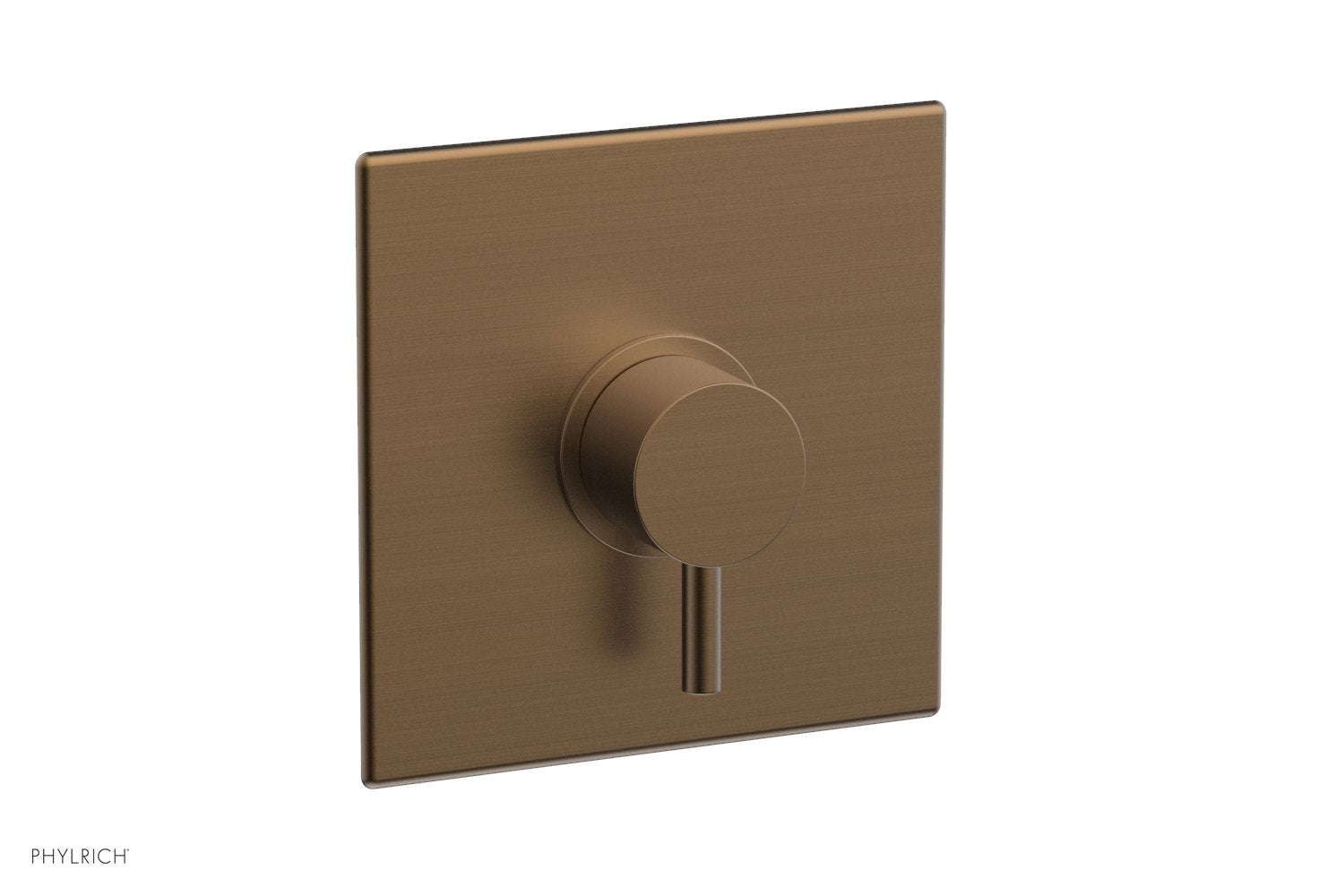 Phylrich BASIC II Pressure Balance Square Shower Plate & Lever Handle Trim