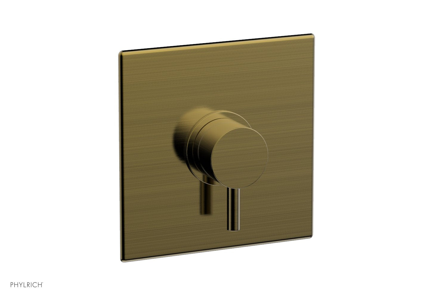 Phylrich BASIC II 3/4" Thermostatic Square Shower Trim, Lever Handle