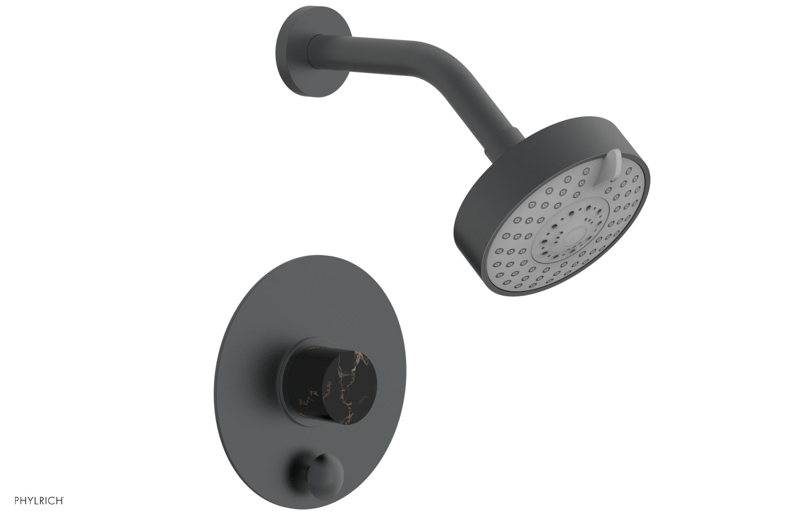 Phylrich BASIC II Pressure Balance Shower and Diverter Set (Less Spout)