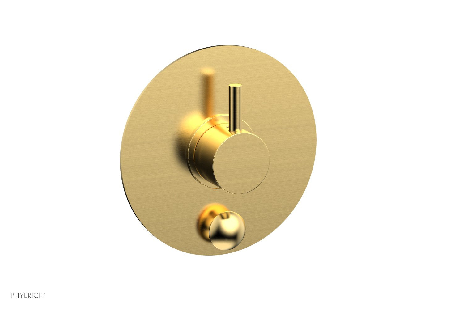 Phylrich BASIC II Pressure Balance Shower Plate with Diverter and Handle Trim Set
