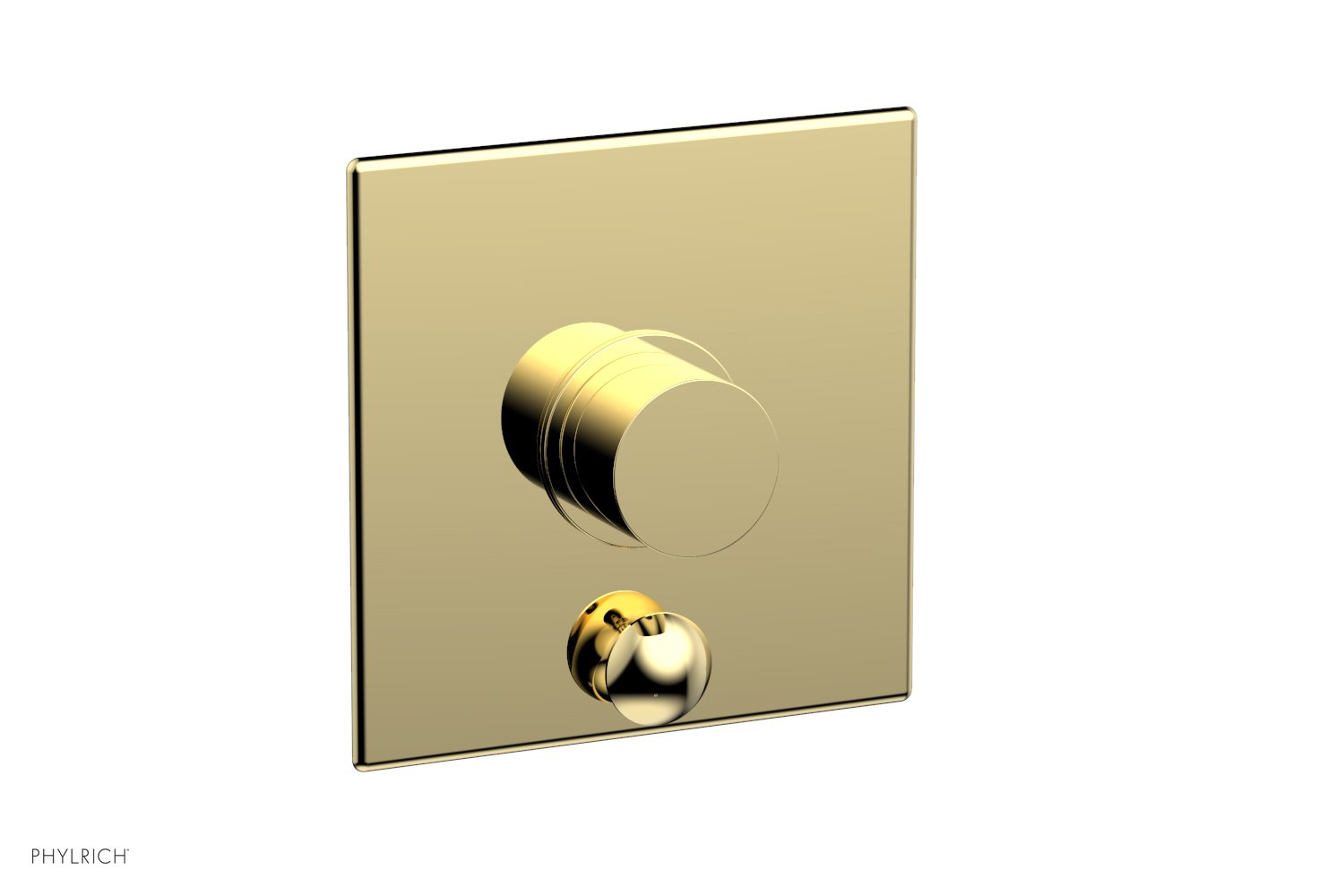 Phylrich BASIC II Pressure Balance Shower Plate with Diverter and Handle Trim Set