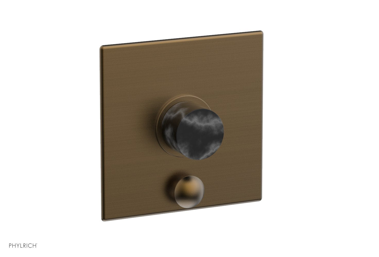 Phylrich BASIC II Pressure Balance Shower Plate with Diverter and Handle Trim Set