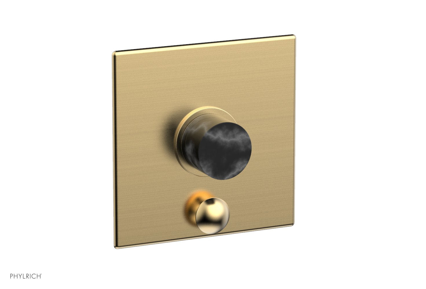 Phylrich BASIC II Pressure Balance Shower Plate with Diverter and Handle Trim Set