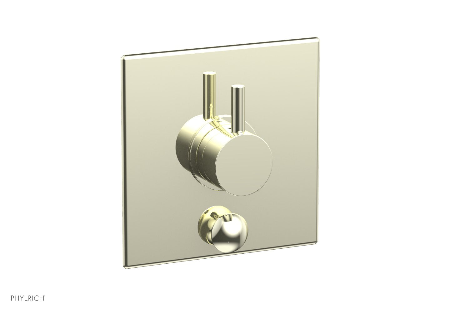 Phylrich BASIC II Pressure Balance Shower Plate with Diverter and Handle Trim Set