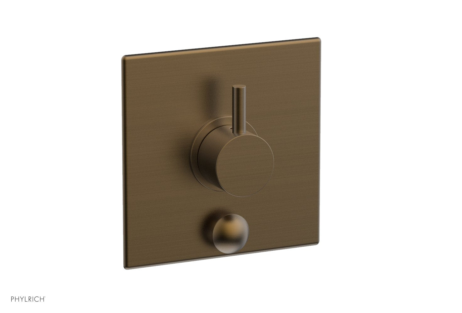 Phylrich BASIC II Pressure Balance Shower Plate with Diverter and Handle Trim Set