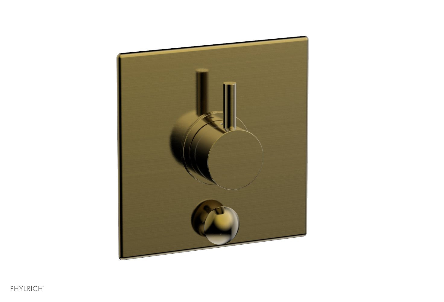 Phylrich BASIC II Pressure Balance Shower Plate with Diverter and Handle Trim Set